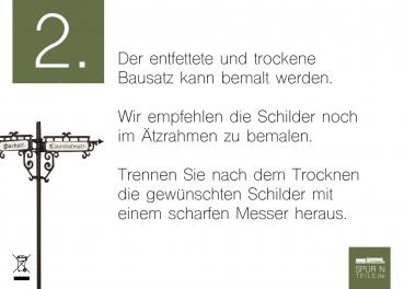 Preview: Anlagen-Architekt - 3012 - Antike Straßenschilder - Metallbausatz