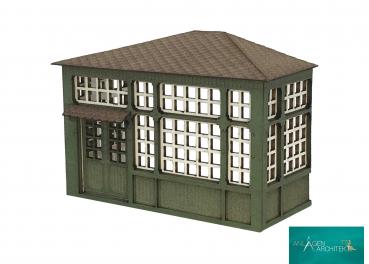 Anlagen-Architekt - 1912 - Wintergarten / Stellwerksanbau (Bausatz) - Spur TT