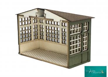 Preview: Anlagen-Architekt - 1912 - Wintergarten / Stellwerksanbau (Bausatz) - Spur TT