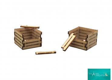 Anlagen-Architekt - 1945 - 2 Kompostsilos (Bausatz) - Spur TT