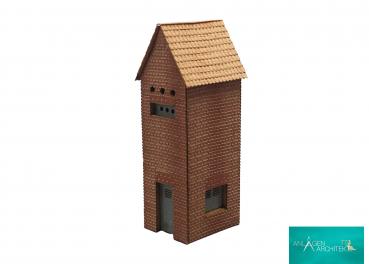 Anlagen-Architekt - 1965 - Ein Trafohaus Backstein (Bausatz) - Spur TT