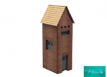 Preview: Anlagen-Architekt - 1965 - Ein Trafohaus Backstein (Bausatz) - Spur TT