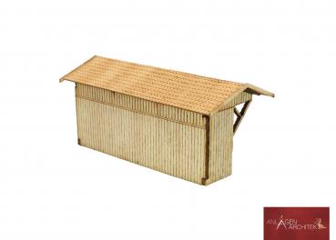 Preview: Anlagen-Architekt - 2231 / 37-32 - Wartehaus Bammeltalbahn (Bausatz) - Spur Z