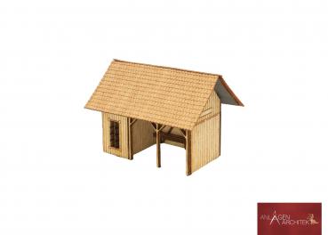 Preview: Anlagen-Architekt - 2232 / 37-30 - Wartehaus Miesenbach (Bausatz) - Spur Z