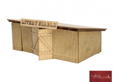 Preview: Anlagen-Architekt - 2510 - Livery Stable (Bausatz) - Spur Z
