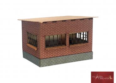 Anlagen-Architekt - 2972 - Weichenposten geziegelt (Bausatz) - Spur Z