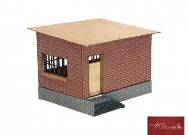 Preview: Anlagen-Architekt - 2972 - Weichenposten geziegelt (Bausatz) - Spur Z