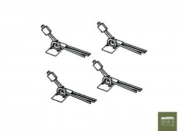 Anlagen-Architekt - 3414 / 25001 - Feldbahn 4 Weichenhebel (Bausatz - ehemals Hammerschmid / Railino)