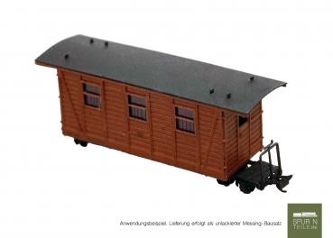 Anlagen-Architekt - 3416 / 26002 - Feldbahn Geschlossener Personenwagen (Bausatz - ehemals Hammerschmid / Railino)