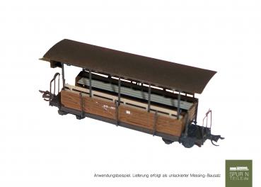 Anlagen-Architekt - 3417 / 26003 - Feldbahn Offener Heeresfeldbahn-Personenwagen (Bausatz - ehemals Hammerschmid / Railino)