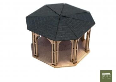 Preview: Anlagen-Architekt - 3902 - Holz-Pavillon 8-eckig (Bausatz)