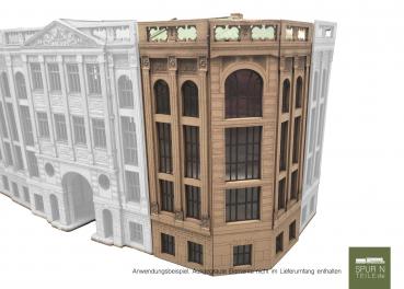 Preview: Anlagen-Architekt - 4092 - Bankhaus Brix Erweiterungsbau ecke (Bausatz)