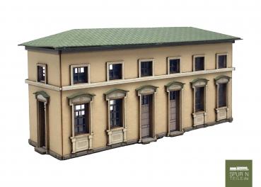 Preview: Anlagen-Architekt - 4203 - Bahnhof Waßling - Anbau "WC / Toilette" mit Arcaden (Bausatz)