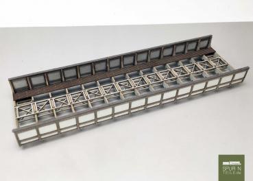 Preview: Anlagen-Architekt - 4211 - Stahlbrücke 1-gleisig (Bausatz)