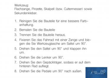 Preview: Anlagen-Architekt - 8003 - Zwei Fahrräder - je ein Damen- und Herrenfahrrad (Bausatz) - Spur H0