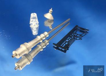 Preview: Anlagen-Architekt - 8050 - Gaslaterne hohe Ausführung (Bausatz) - Spur H0