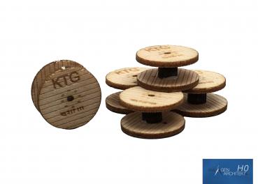 Anlagen-Architekt - 8931 / 21-17 - Kabeltrommeln 13 mm (Bausatz) - Spur H0