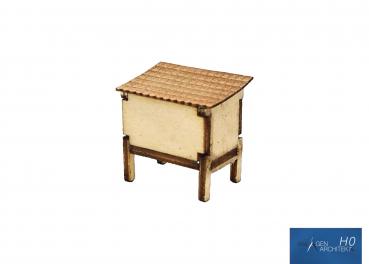 Preview: Anlagen-Architekt - 8937 / 21-32 - Hasenstall einständig (Bausatz) - Spur H0