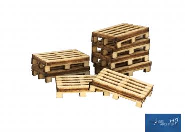 Anlagen-Architekt - 8943 / 21-18 - 8 Europaletten (Bausatz) - Spur H0