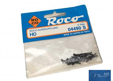 Roco - 04490 S - Kurzkupplung - 4 Stück / 2 Paar