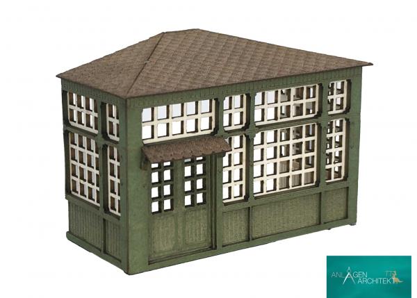 Anlagen-Architekt - 1912 - Wintergarten / Stellwerksanbau (Bausatz) - Spur TT