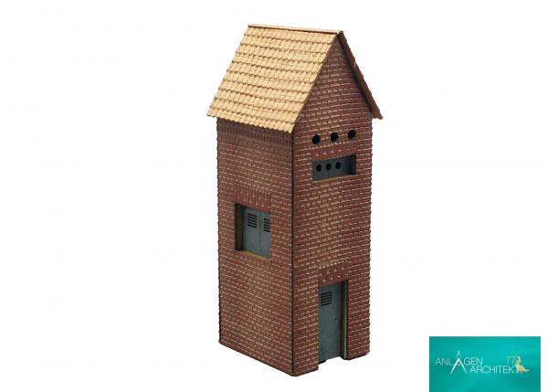 Anlagen-Architekt - 1965 - Ein Trafohaus Backstein (Bausatz) - Spur TT