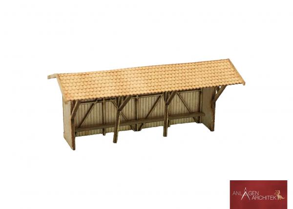 Anlagen-Architekt - 2231 / 37-32 - Wartehaus Bammeltalbahn (Bausatz) - Spur Z