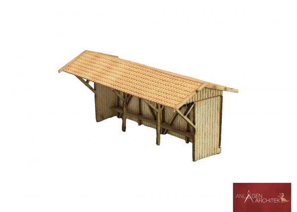 Anlagen-Architekt - 2231 / 37-32 - Wartehaus Bammeltalbahn (Bausatz) - Spur Z