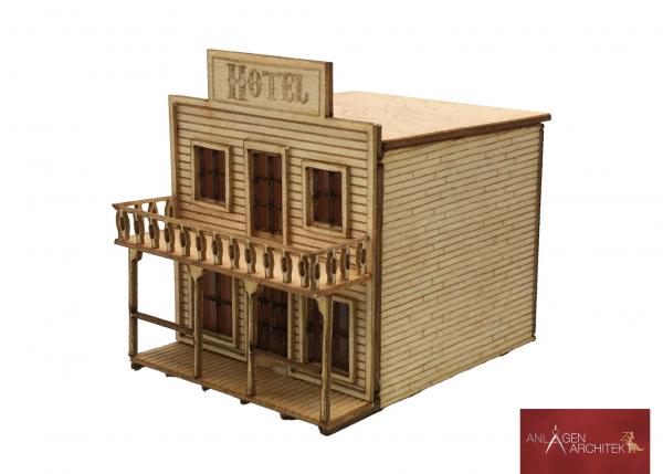 Anlagen-Architekt - 2504 / 32-12 - Wilder Westen - Hotel (Bausatz) - Spur Z