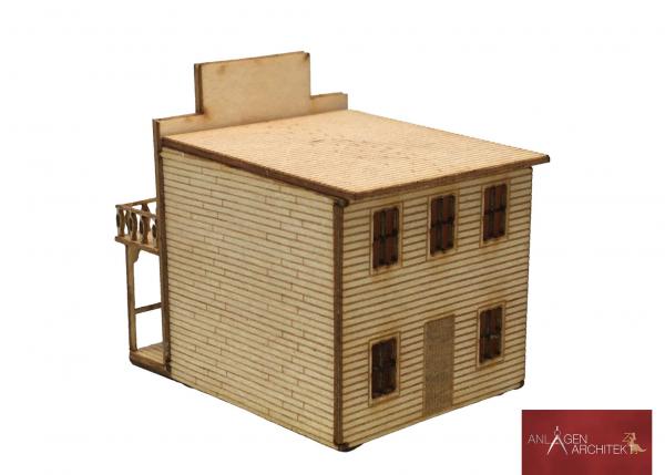 Anlagen-Architekt - 2504 / 32-12 - Wilder Westen - Hotel (Bausatz) - Spur Z