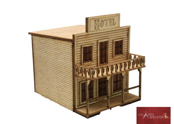 Anlagen-Architekt - 2504 / 32-12 - Wilder Westen - Hotel (Bausatz) - Spur Z