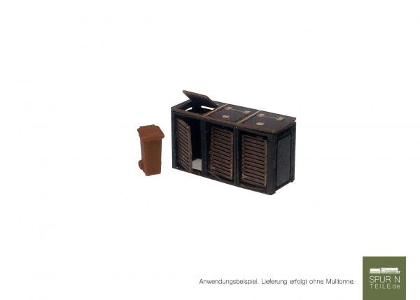 Anlagen-Architekt - 3908 - Mülltonnenunterstand modern (Bausatz)