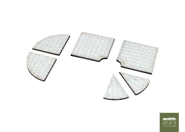 Anlagen-Architekt - 3911 - Gehweg "Münchner Platte" Kurven (6 Stück)