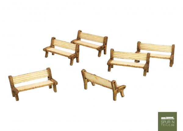 Anlagen-Architekt - 3928 - Holzbänke (Bausatz) - ehemals Micro Welten 01-64