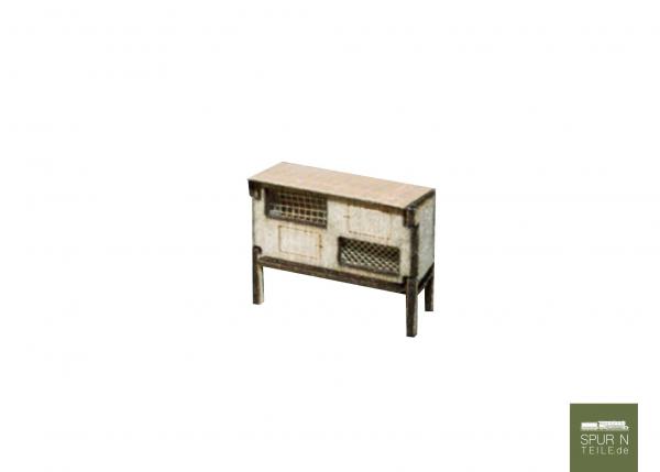 Anlagen-Architekt - 3936 - Hasenstall 2-ständig (Bausatz) - ehemals Micro Welten 01-33