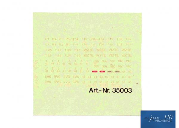 Anlagen-Architekt - 7270 - Decalbogen T14 u.v.m.  (ehemals 12505 / 9903 / 35003)