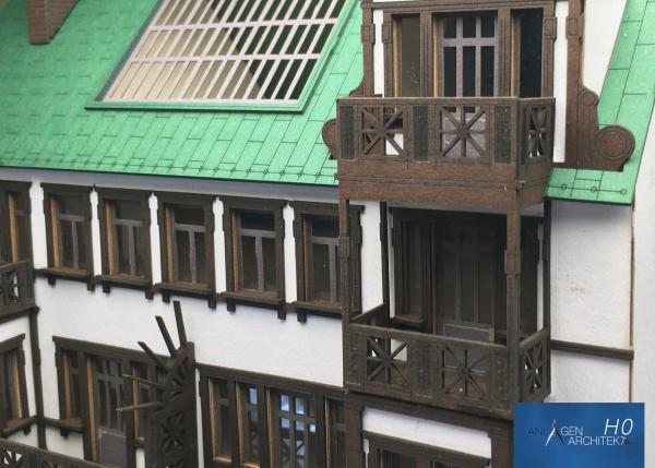 Anlagen-Architekt - 8073 - Stadthaus Waßstraße 19 / Künstlerhaus mit Atelier - Spur H0