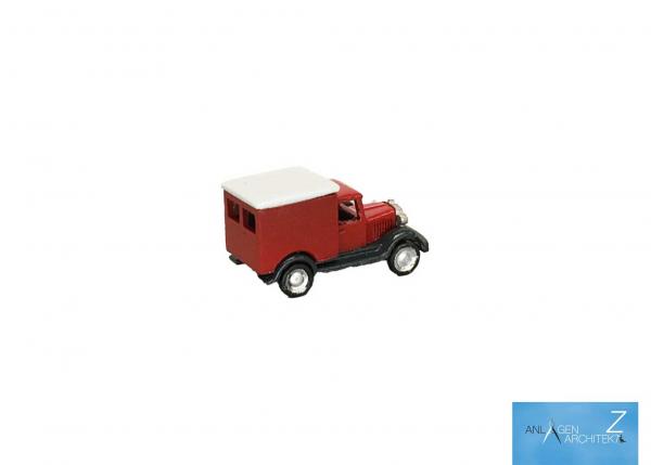 MARKS Metallmodellclassic's - 0501 - Ford A Kastenwagen Auto rot ohne OVP - Spur Z