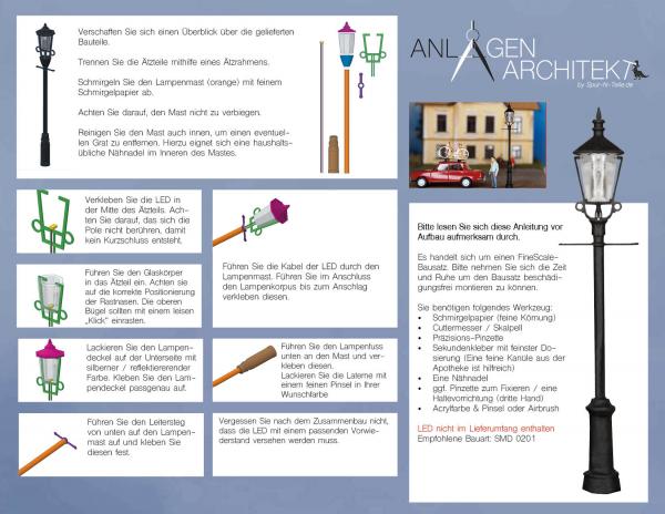 Anlagen-Architekt - 3052 - Gaslaterne (Bausatz)