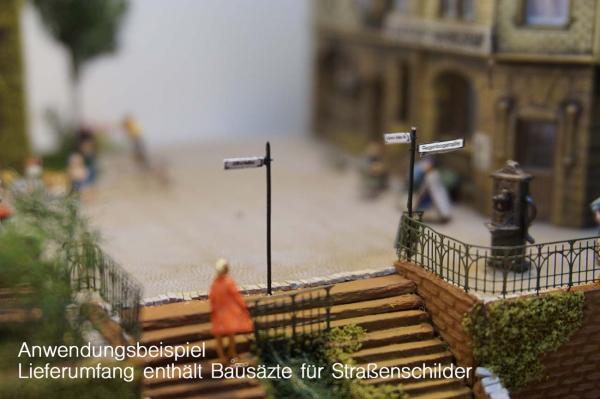 Anlagen-Architekt - 3011 - Straßenschilder modern (Bausatz)